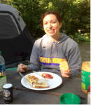 An Early Morning Breakfast Outdoors